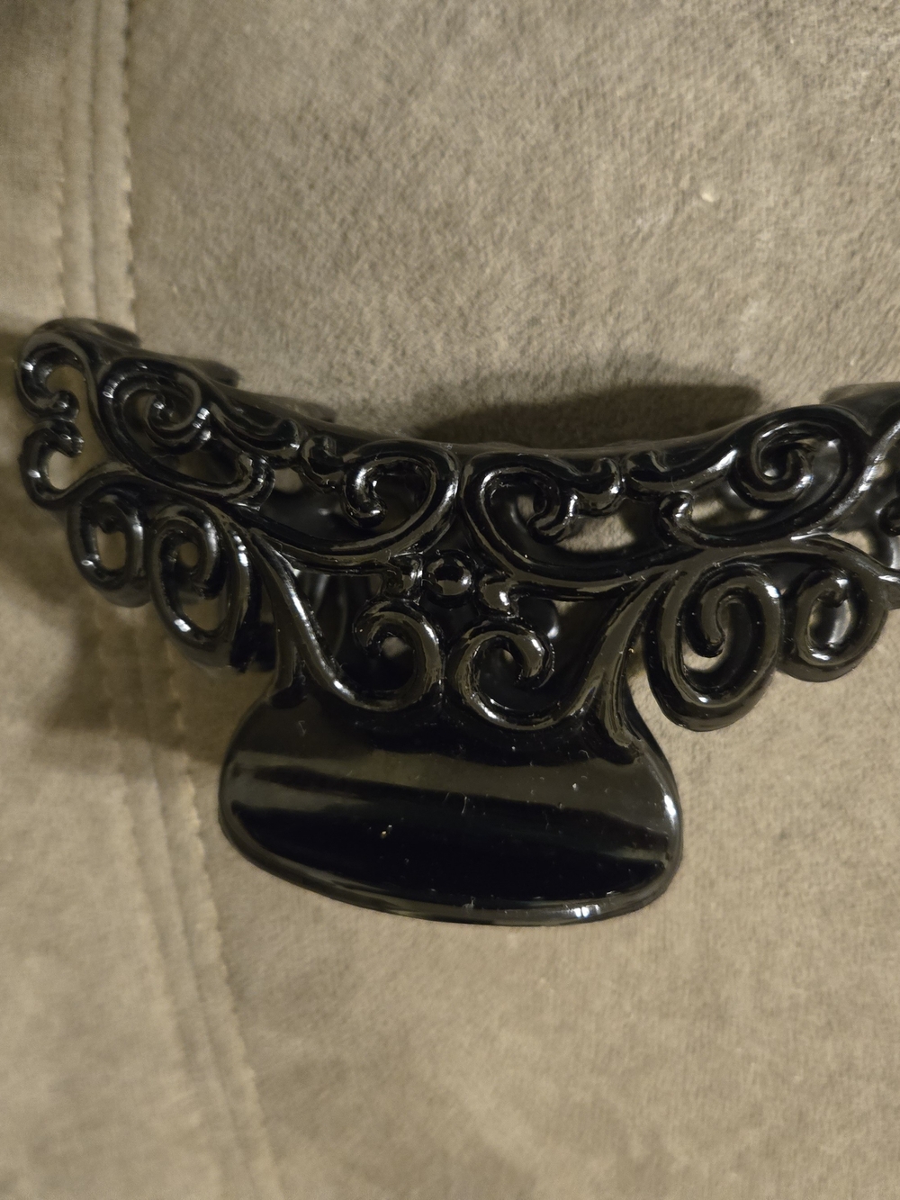 Black Ornate Hair Claw Clip for Women